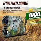 REVASRI 1000-Yard Ultra-Light Hunting Laser Rangefinder with Mode Memory
