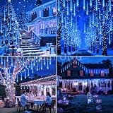 Weepong 12-Inch Meteor Shower Cascading LED Tube Lights Random Fall Effect