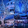 Weepong 12-Inch Meteor Shower Cascading LED Tube Lights Random Fall Effect