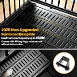 Oranland 48-Inch Heavy Duty Indestructible Steel Dog Crate with Baseplate
