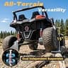 AceCruisers XXXL 4WD 24V Ride-On Car with 220lb Capacity and 15-Inch EVA Tires