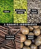 Truvani Organic Plant-Based Vegan Protein Powder, Premium Vanilla Extract