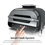 Ninja Foodi Smart XL FG551 6-in-1 Indoor Grill and Air Fryer Combo with Thermometer