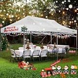 COBIZI Heavy Duty Pop-Up Canopy Tent with Thickened Frame and 6 Removable Sidewalls