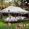COBIZI Heavy Duty Pop-Up Canopy Tent with Thickened Frame and 6 Removable Sidewalls