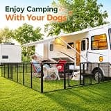 Yaheetech 32-Inch 16-Panel Modular Metal Outdoor Dog Playpen for Camping & RVs