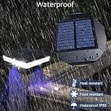 Sumaote 160-Lumen High-Efficiency Solar Post Cap Lights with Metal Bracket, 4-Pack