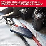 SanDisk 2TB Extreme Portable NVMe SSD - IP65 Rugged Design Up to 1050MB/s