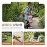 PetraTools HD2000-S 2-Gallon Heavy-Duty Battery Powered Lawn and Garden Sprayer