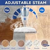 Shark Steam & Scrub Hard Floor Steam Mop with LED Headlights and Dirt Grip Soft Pads