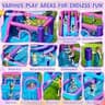 FBSPORT 12-in-1 Inflatable Bounce House and Double Water Slide Play Park