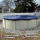 Winter Block Premium Weatherproof Round Pool Winter Cover with Winch and Cable