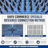 KNRV Commerce Modular Spike Scat Mats for Furniture Protection, 10-Pack