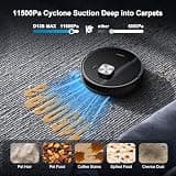 MAMNV D13S MAX Robot Vacuum with 11,500Pa Suction and Auto-Emptying Dock