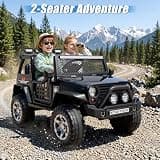 JORFLY 24V 4WD Ride-On Truck with 800W Motor System and Independent Suspension