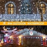 AGIRL 32.8-Foot 400-LED Icicle Lights with Clear Wire and 8 Lighting Modes
