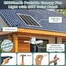 Gliztech 20-Inch Solar Ceiling Fan Light with 30W Solar Panel and 20000mAh Battery