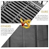 LUCKUP 38-Inch Heavy Duty Spot-Welded Steel Dog Cage with Lockable Wheels