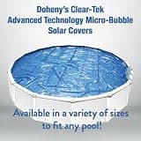 Doheny's Clear-Tek Micro Bubble Solar Pool Cover, 24 ft Round, 16 Mil
