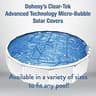 Doheny's Clear-Tek Micro Bubble Solar Pool Cover, 24 ft Round, 16 Mil