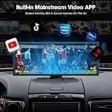 LAMTTO 11-Inch Upgraded Wireless CarPlay Screen with Built-In Netflix and YouTube Apps