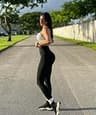 Curvphilo High Waisted Butt Lifting Compression Leggings with Pockets
