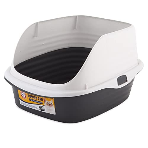 Arm & Hammer Extra-Large Rimmed Open Cat Litter Box Pan with High Sides