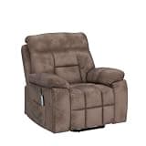 CANMOV Overstuffed Power Lift Recliner Chair with Heat and Massage