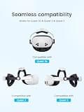 Kawaye Ergonomic Head Strap with 7500mAh Hot-Swap Extended Battery for Meta Quest 3/3S