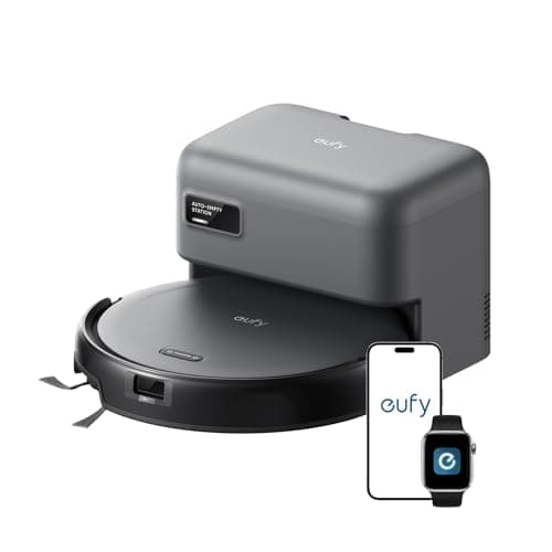 eufy C10 Low-Profile Robot Vacuum with Corner Rover Arm and Self-Emptying Station