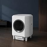 Ellenpent 90L Enclosed Automatic Cat Litter Box with App Control and Scented Gel