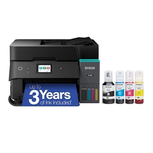 Epson EcoTank ET-4950 Wireless Color All-in-One Supertank Printer with ADF