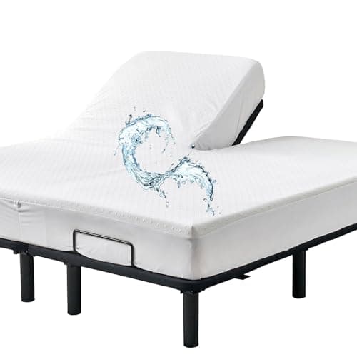 Premium Bamboo Viscose Cooling Split-Top King Waterproof Protector Cover