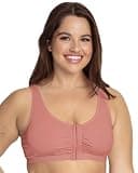 Fruit of the Loom Women's Front-Close Unpadded Cotton Sports Bra 3-Pack