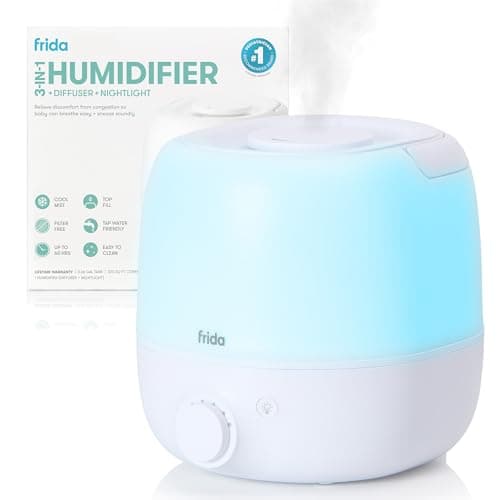 Frida Baby 3-in-1 Cool Mist Humidifier, Diffuser, and Color Nightlight