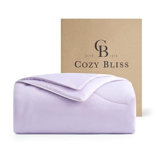 Cozy Bliss Reversible Q-Max 0.45 Cooling Comforter with Silky Smooth Feel, Queen