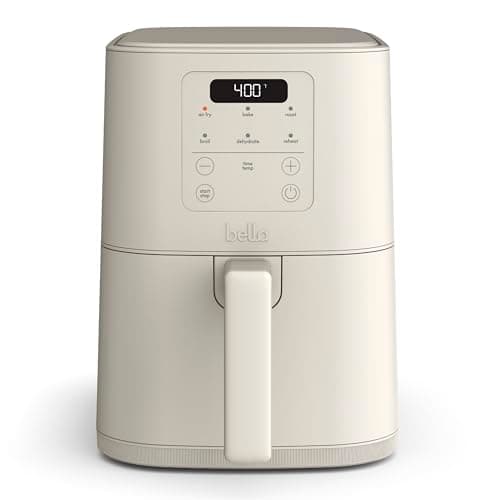 Bella 4-Quart Slim Space-Saving Air Fryer with Ceramic Nonstick Coating