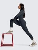 CRZ YOGA Matte Thermal Fleece-Lined Full Length Lounge Leggings 28-Inch