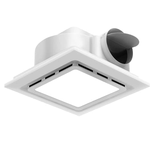 Welnek Ceiling Vent Fan Combo with 6500K 1200Lm LED Light for Moisture, 130 CFM