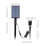 T-SUN Waterproof Solar Powered Spot Lights for Trees, Warm White Illumination