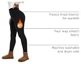 Gayhay Thick Thermal High-Waisted Workout Leggings with Tummy Control Panel