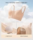 SHAPELLX Women's Wireless Mastectomy Compression Recovery Support Bra Top