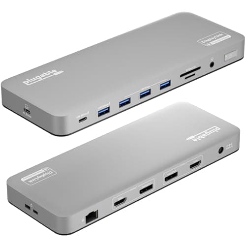 Plugable UD-6950PDH USB-C Dual 4K Monitor Docking Station for MacBook Pro