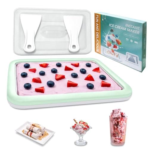 Wdabolu Rolled Ice Cream Maker Tray SUS 304 Stainless Steel Instant Freeze Plate