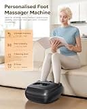 EaseZen 2026 Upgraded Deep Kneading Shiatsu Foot Massager with Heat