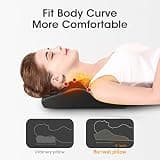 Boriwat Back Massager with Heat, 3D Kneading Massage Pillow with Remote