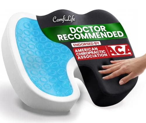 ComfiLife Premium Gel & Memory Foam Orthopedic Seat Cushion for Sciatica
