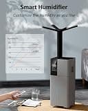 LACIDOLL 6.8-Gallon Top-Fill Ultrasonic Humidifier with 360-Degree Nozzle, 3000 Sq. Ft.