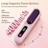 Go Brush Pro Rechargeable Cordless Hair Straightener Brush