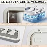 At Home Stainless Steel Ice Cream Roller Maker Machine with Storage Lid